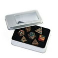 thumbnail image 4 of Cusdie 7Pcs/set Wooden DND Dice D&D Wood Dice D4 D6 D8 D10 D% D12 D20 Polyhedral Games Dice Set for Table Games MTG RPG, 4 of 5