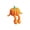 B, variant on Articulated Witch Hat & Melted Pumpkin Figurine, Funny Bendable Pumpkin Leg Statue, Spooky Novelty Halloween Desktop Ornament for Shelf Mantel Home Decor