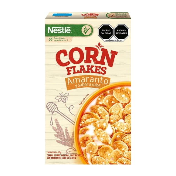 Cereal de maíz Nestlé Corn Flakes amaranto y sabor a miel 420 g