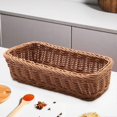 thumbnail image 2 of Desktop Cutlery Storage Woven Basket Restaurant Tableware Drain, 2 of 5