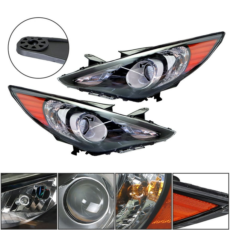 Genrics Front Headlights Assembly Replacement for 2011-2014