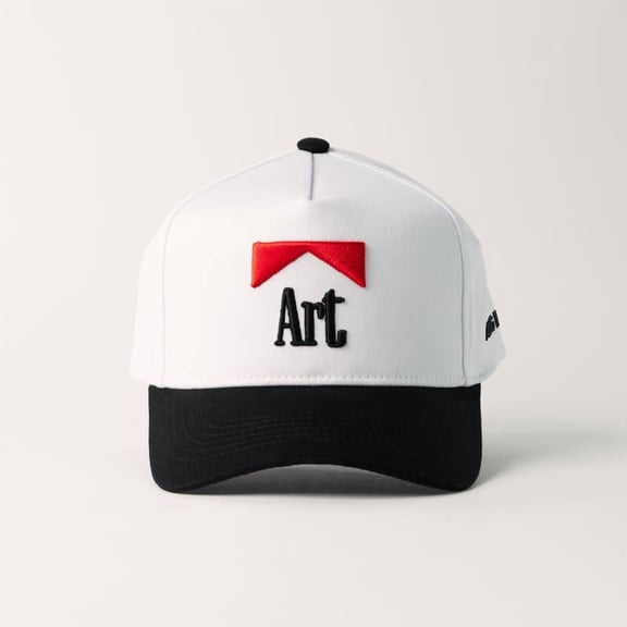 Art Hat, Adjustable Unisex Baseball Cap with Minimalist Graphic Embroidery, Perfect for Artists and Creative Enthusiasts, Ideal for Daily Wear, Exhibitions, and Street Style