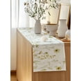 thumbnail image 5 of Table Runner 36 Inches Long for Kitchen Dining, Yellow Spring Floral Dresser Scarf Farmhouse, Dining Table Decorations for Wedding/Parties, Summer Flowers Botanical Elegant 13 x 36 In, 5 of 8