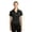 Black, variant on Sport-Tek Women's 100 Percent Polyester Dri-Mesh V-Neck Polo. L469