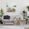thumbnail image 2 of Stupell Industries Love and The Lake Sentiment Boat Dock Landscape Landscape Painting Gallery Wrapped Canvas Print Wall Art, 30 x 30, 2 of 6