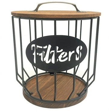 Coffee Filter Holder Storage for Coffee Bar Accessories Beautiful Coffee Filter Storage Container and Dispenser