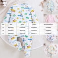 thumbnail image 3 of Kogui Neutral Baby Clothes Boy Baby Pajamas Long Sleeve Printing 2 Way Zipper Romper Jumpsuit Sleep and Play 0 3 6 9 12 18 24 Months (Light Yellow,6-12 Months), 3 of 4