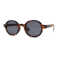 thumbnail image 1 of Lunettes de Soleil Rondes Ovales Ajustées Rétro Vintage pour Hommes Tortue Noir, 1 of 4