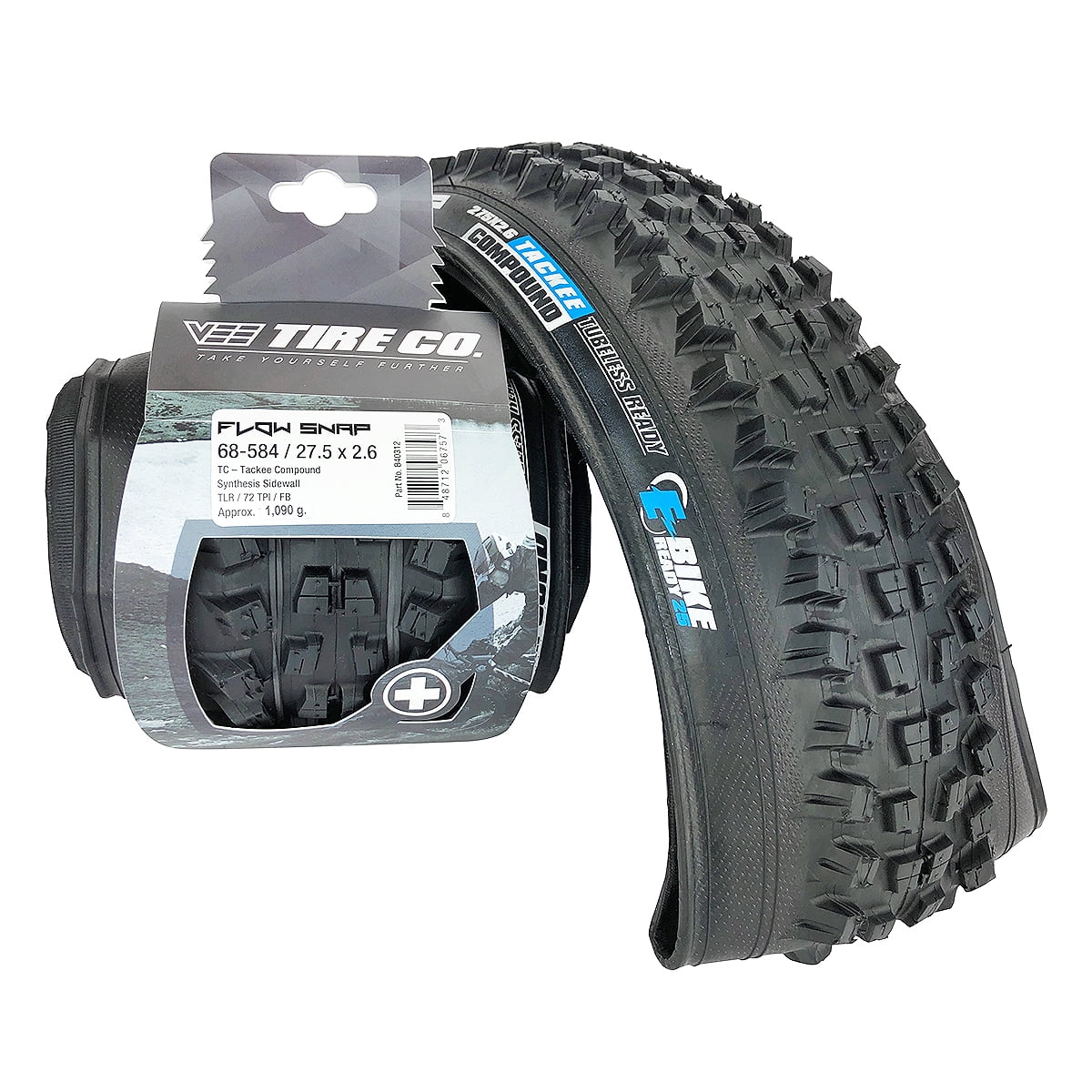Tire 27.5x2.6 Plus Size Flow Snap Bike Tires Ebike Tubeless , Qty (2) - Walmart.com