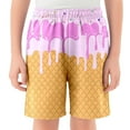 thumbnail image 3 of Avtoify Summer Girls Half Shorts Pants Mid Waist Beach Sports Bottoms for Kids Elastic Waist Thin Slim Casual Daily Outer Wear, 3 of 4