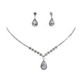 thumbnail image 1 of Cheapark Delicate Collarbone Necklace and Earrings Jewelry Set Sparkling Sweet Design Gift Timeless Accessory Valentine's Day R omantic Gift for Her, 1 of 7