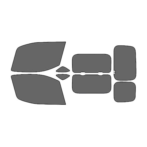 Rvinyl Window Tint Kit Compatible with Chevrolet City Express 2016-2018 - Complete Precut Kit - 35%