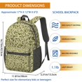 thumbnail image 3 of 17 Inch Lightweight Backpack,PVC Waterproof Oxford Fabric, Ergonomically Designed, with Large Capacity, Camouflage Print, 3 of 5