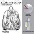 thumbnail image 5 of Small School Backpack with Rustic Hen and Rooster Illustration, Lightweight and Stylish for Daily Travel, 5 of 5