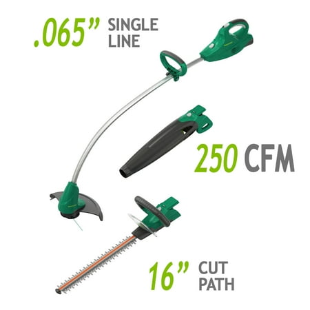 Weed Eater 20-Volt Cordless 3-in-1 Interchangeable String Trimmer, Blower, Hedge Trimmer, BT301i (2.5Ah Battery (Best Weed Trimmer For The Money)