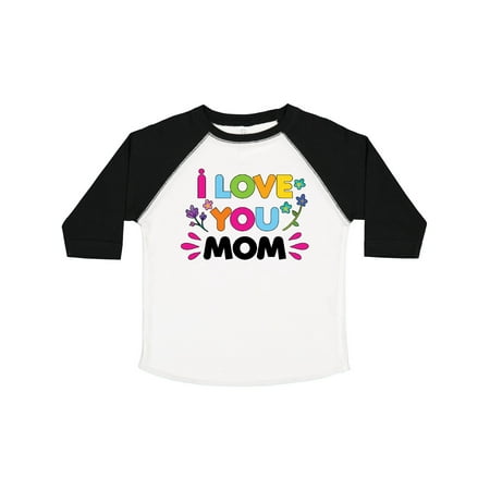 

Inktastic I Love You Mom with Flowers Gift Toddler Toddler Girl T-Shirt