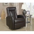 thumbnail image 3 of Monarch Specialties Swivel Rocker Dark Brown Recliner, 3 of 3