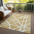 thumbnail image 6 of Addison Rugs Chantille Indoor/Outdoor Transitional Geometric Gold Washable Rectangle Rug, 2'6" x 3'10", 6 of 6