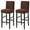 Deep Coffee, variant on Bar Stool Covers, Plaid Furniture Chair Seat Cover Stretch Barstool Slipcover Dining Chair Covers Machine Washable for Living Room-White-Set of 4