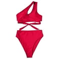 thumbnail image 4 of Sngxgn Bikini Set Swimsuits for Women High Waisted Two Piece Swimwear(Red,M), 4 of 4