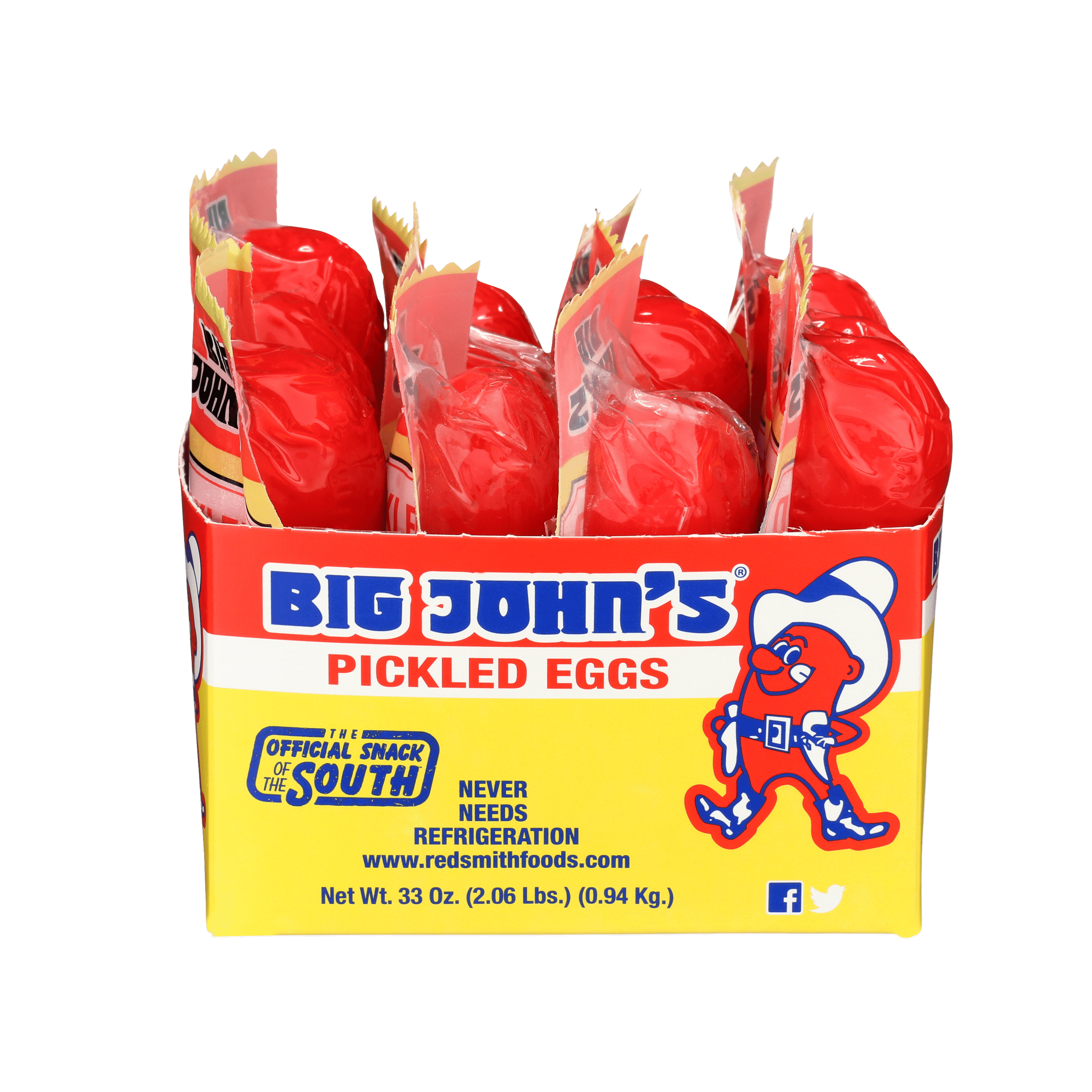 Big John's Pickled Eggs Individually Wrapped Shelf Stable