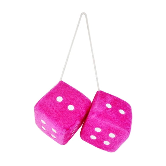 BESTSKY Pcs Hanging DiceUnique 3D Cube Design Fuzzy Plush DiceSoft Material Fun Shape Car