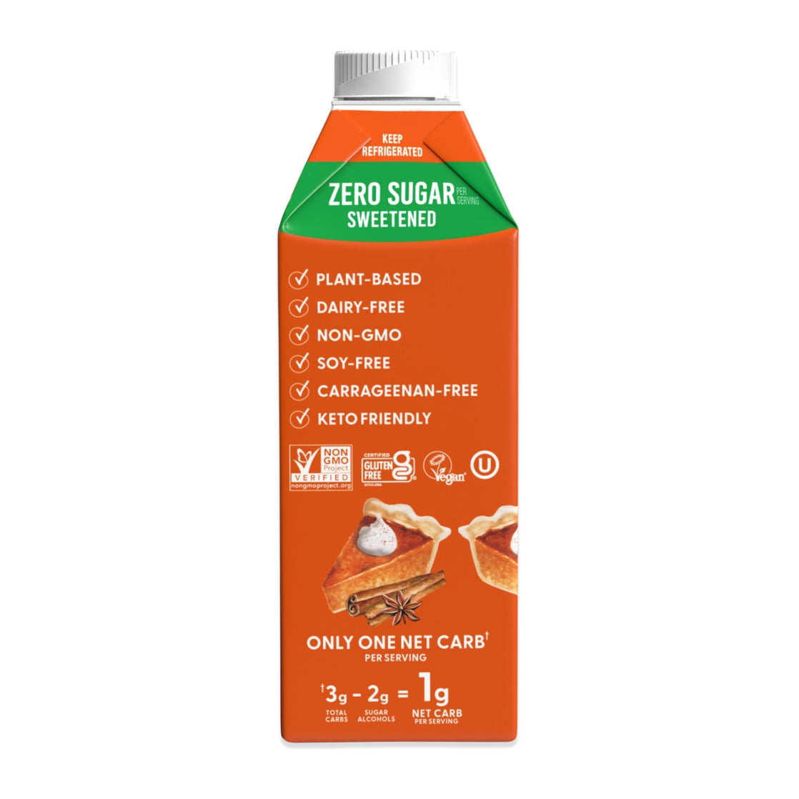 nutpods® Pumpkin Pie Zero Sugar Non Dairy Coffee Creamer Made with Almonds and Coconuts