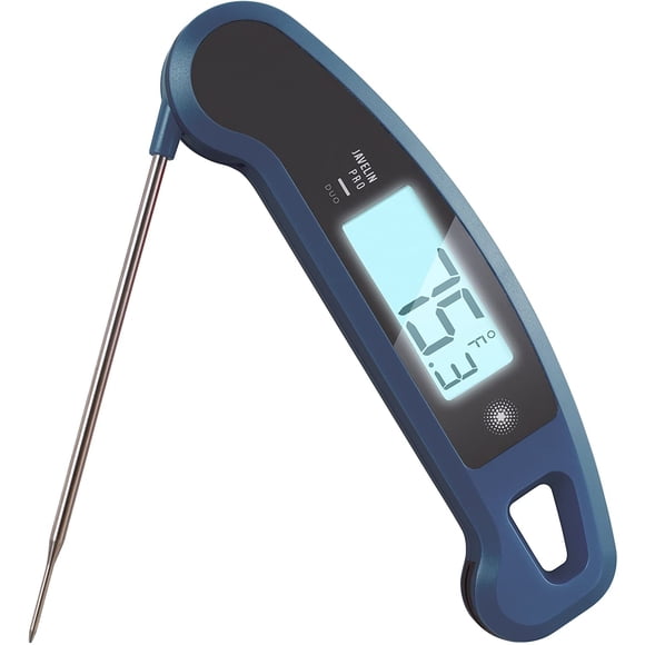 Lavatools Javelin PRO Duo Ambidextre Rétroéclairé Thermomètre Numérique Professionnel Instantané pour Viande pour Cuisine, Cuisson des Aliments, Gril, BBQ, Fumoir, Bonbons, Brassage à la Maison et Friture à l'Huile