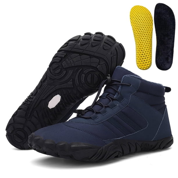 Botas Nieve Tobilleras Unisex Antideslizantes Impermeables Con Cordones para Hombres Y Mujeres (azul Oscuro 42)
