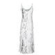 thumbnail image 3 of Vestido de Verano para las Mujeres Sexy Bohemia sin Mangas Vacaciones de Playa Suelto Vestido Largo Caliente, Cuello en V Casual, 3 of 5
