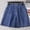 Dark Blue, variant on Shorts for Women's Shorts Lightweight Summer Featuring Loose High Rise and Versatile Denim and Knit Styles Blue S