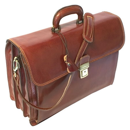 Floto Mens Firenze Briefcase in Brown (Best Modern Mens Briefcase)