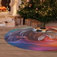 thumbnail image 6 of Picia Color Splash Fox Portrait Print Christmas Tree Skirt , Christmas Tree Skirt Ornaments for Merry Christmas Holiday Party Decorations Indoor Outdoor-30", 6 of 7