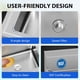 thumbnail image 4 of Qinaqin Freestanding cm de Profundidadouble-Bowl Laundry Sink 36-Inch Commercial-Grade Stainless Steel & Polypropylene Metálico Construction Ajustable Legs Rapid Profundidadrainage, 4 of 5