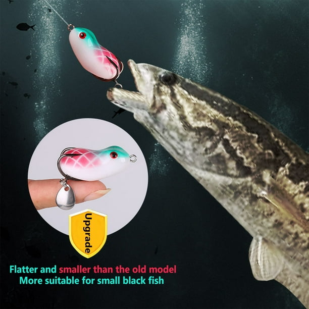 Frog Fishing Lure 4cm/5cm Floating Bionic Rabbit-shaped Frog Bait With  Blade Fishing Tackle For Freshwater Seawater 