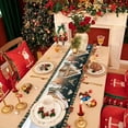 thumbnail image 6 of Kumdkd 72 x 13 Inch Christmas Table Runner - Red and Black Checkered with Snowflakes Pattern for Holiday, Home, Kitchen, Mantel, Dining Table Decor, Winter Xmas Party Supplies, 6 of 6