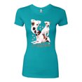 thumbnail image 2 of If It's Not a Jack Russell Terrier It's Just a Dog | Womens Dog Lover Slim Fit Junior Tee, Tahiti Blue, Small, 2 of 3