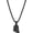 Rosary Black, variant on Chunky Transparent Acrylic Jesus Pendant Necklace for Men Christian Gift