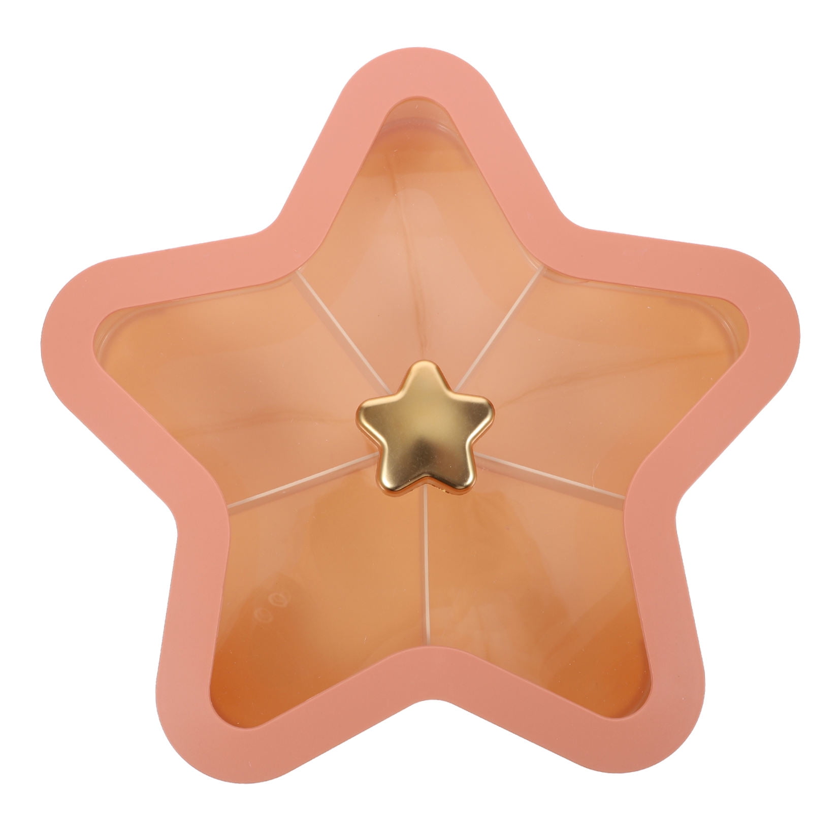 FONWILYO 1Pack Fresh and Simple Design Pink Plastic Snack Plate for Fruit and Candy Serving Home Use