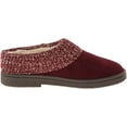 thumbnail image 6 of Clarks Burgundy Knitted Collar Winter Clog Rounded Closed Toe Slipper (Berry Premium Suede/Fur Lined, 8), 6 of 6