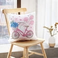 thumbnail image 5 of LALILO Throw Pillow Covers Party Bicycle Valentine’S Day And Art Balloon Cushion Cover 18" x 18", 2 Pack, 5 of 6