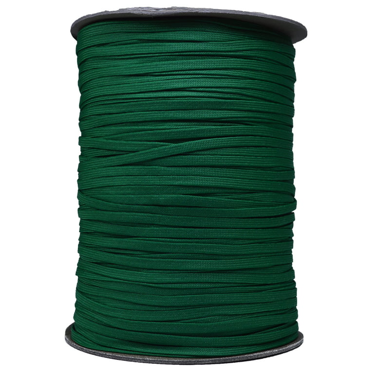 Kelly Green Coreless/Gutted 550 Paracord - 1000 Foot Spool 