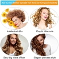 thumbnail image 4 of Lockenwickler Rizador, Manuelle Lockenwickler, Lockenwickler Rollen, Heatless Curling Lockenwickler, Magische Lockenwickler, Kit de peinado para rizos en espiral, Stück Lockenwickler Juego de 18 mit Styling-Haken Ormromra LL-1960, 4 of 7