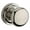 Bright Nickel, variant on Baldwin Fd.Rou.Trr Round Non-Turning Two-Sided Dummy Door Knob Set - Brass