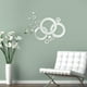 thumbnail image 2 of 3D círculo redondo espejo pegatinas de pared acrílico espejo DIY papel tapiz habitación TV Fondo calcomanías decorativas Eigraketly JJ11070-00, 2 of 5