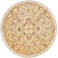 thumbnail image 2 of Safavieh Empire Toireasa Floral Wool Area Rug, Beige/Light Gold, 6' x 6' Round, 2 of 10