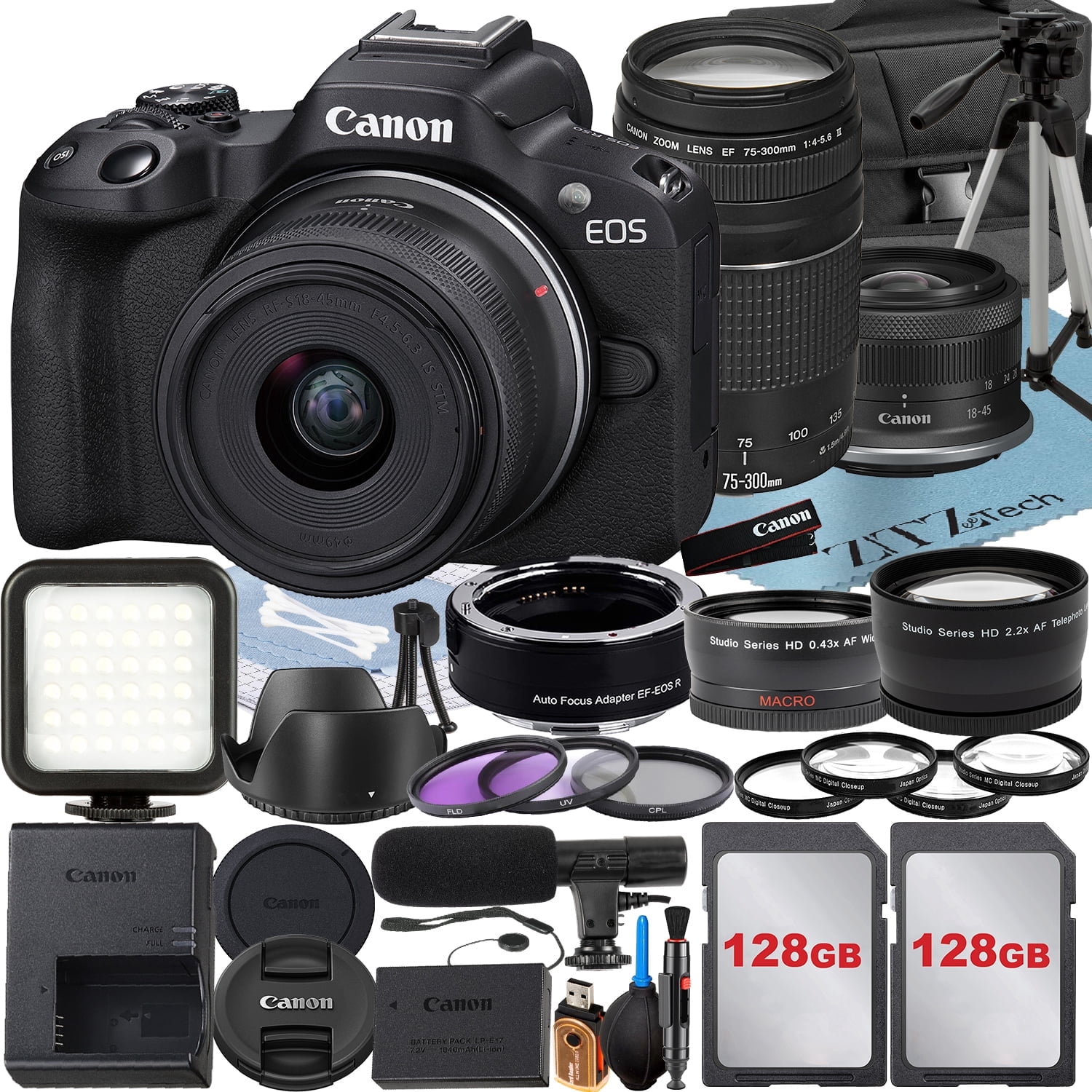 Canon　EOS R50 Amazon.com : Canon EOS R50 Mirrorless Camera (Black) with RF-S 18