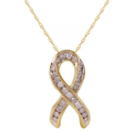 Foreli 0.3CTW Diamond 10K Yellow Gold Necklace MSRP$2150.00