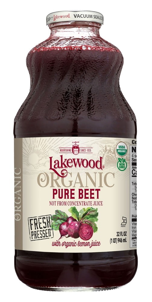 Lakewood Organic Fresh Pressed Juice Pure Beet with Organic Lemon