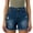 S1 Dark Blue, variant on Wutalume Jeans for Women Denim Shorts Stretch Slim Fit Distressed, Ripped Jean Shorts for Summer Casual Wear with Edgy Style,Dark Blue L